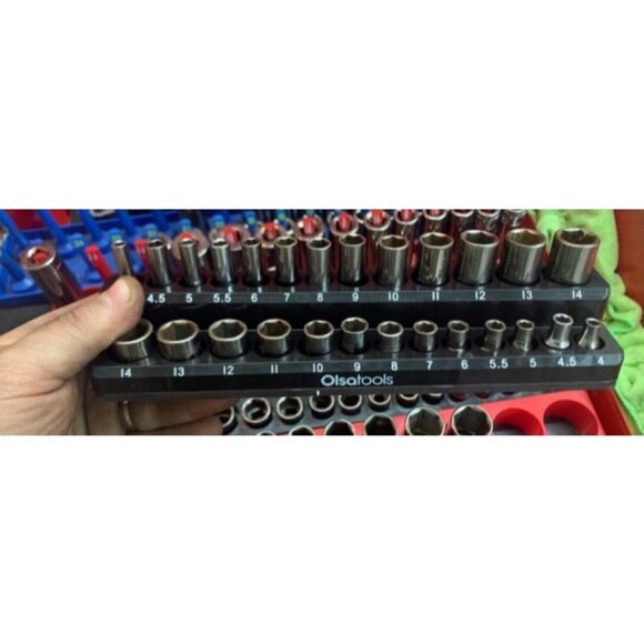 Tools Magnetic Socket Organizer3 Piece Socket Holder Kit1/2-inch 3/8
